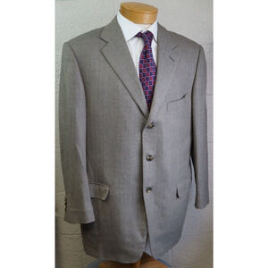 Ermenegildo Zegna 15milmil15 Herringbone Wool Sport Coat Sz 46R JACKET blazer